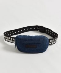 ONETEASPOON DENIM NAOMI BUM BAG | studded belt bags