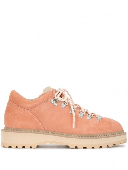 DIEMME Monfumo lace-up boots in peach-pink