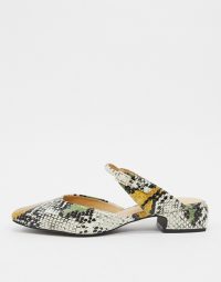 E8 by Miista Harper front strap shoes in snake