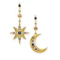 Thomas Sabo Earrings Royalty Star & Moon – mismatched drops