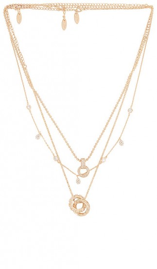 Ettika Layered Pendant Necklace | triple chain necklaces