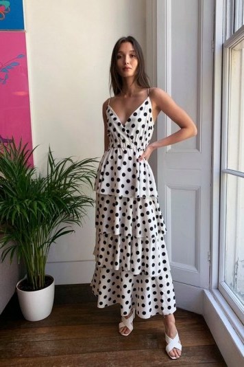 Happy You’re Tier Polka Dot Maxi Dress / tiered dresses - flipped