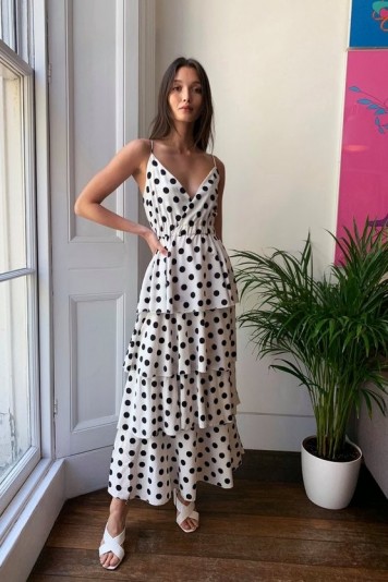 Happy You’re Tier Polka Dot Maxi Dress / tiered dresses