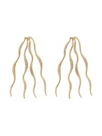 JOANNA LAURA CONSTANTINE Waves pavé earrings | crystal embellished wave drops