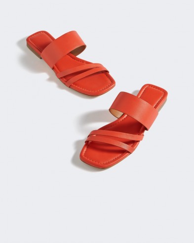 Jigsaw KARLA RED LEATHER SANDALS