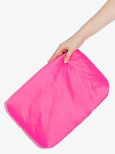KASSL EDITIONS shell clutch bag / bright pink bags - flipped