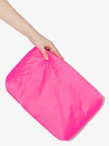 KASSL EDITIONS shell clutch bag / bright pink bags