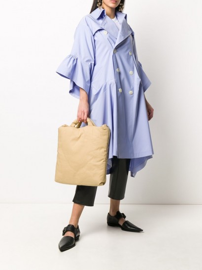 KASSL EDITIONS top handles tote bag | large beige padded bags