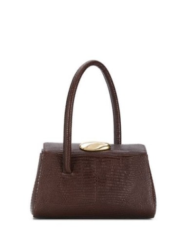 LITTLE LIFFNER Baby Boss tote bag | small luxe brown-leather handbag