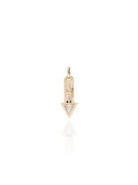 LIZZIE MANDLER FINE JEWELRY 18kt gold arrow charm / small luxe diamond embellished charms / pendants