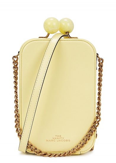 MARC JACOBS The Vanity yellow cross-body bag ~ small luxe crossbody