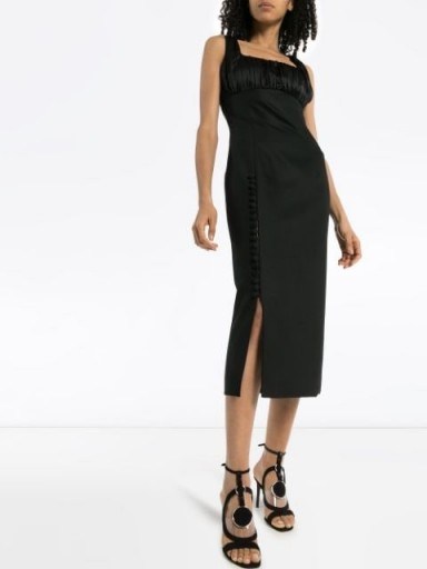 MATÉRIEL square neck fitted dress | LBD - flipped