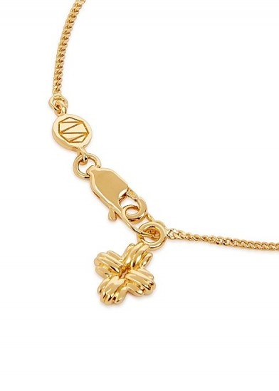 MISSOMA X Lucy Williams Ridge Cross 18kt gold vermeil bracelet ~ small neat crosses ~ charm bracelets - flipped
