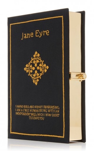 Olympia Le-Tan M’O Exclusive Jane Eyre Book Clutch / black event bags