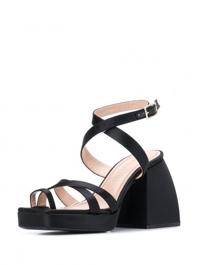 NODALETO Bulla Siler strappy sandals / chunky heeled sandal - flipped