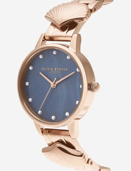 OLIVIA BURTON OB16US16 Mermaid stainless steel watch rose-gold plated