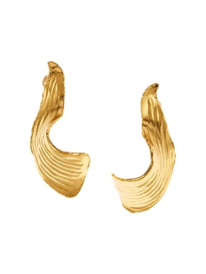 OSCAR DE LA RENTA Molten Leaf earrings