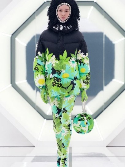 0 MONCLER GENIUS RICHARD QUINN Pat floral-print nylon jacket / flower prints - flipped