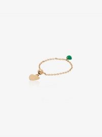 Persée 18K Yellow Gold Emerald Chain Ring