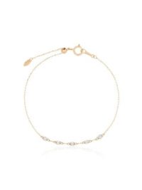 PERSÉE 18kt yellow gold Danae diamond bracelet | delicate luxe bracelets | diamonds
