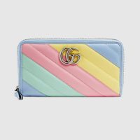 GUCCI GG Marmont zip around wallet multicoloured pastel