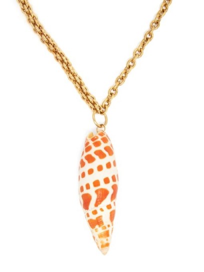MARINE SERRE Plage upcycled shell pendant necklace / seashell necklaces / sea inspired pendants