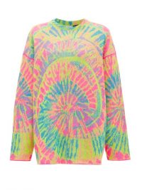 LOEWE PAULA’S IBIZA Psychedelic-jacquard mohair-blend sweater – multicoloured jumper