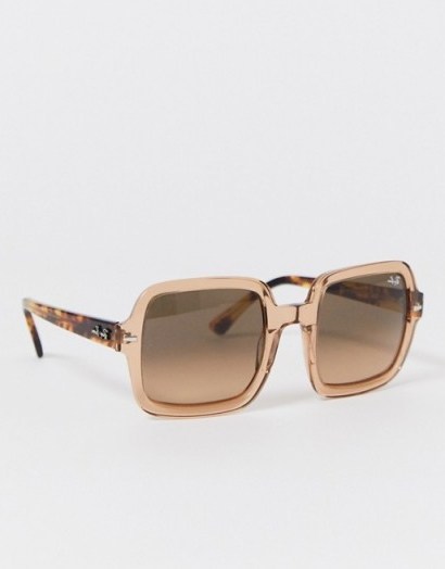 Ray-ban square sunglasses in pink ORB2188 | square frames - flipped