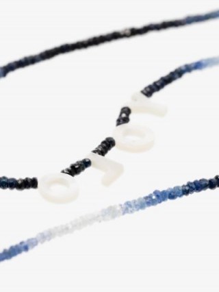 Roxanne First Blue YOLO Beaded Sapphire Necklace - flipped
