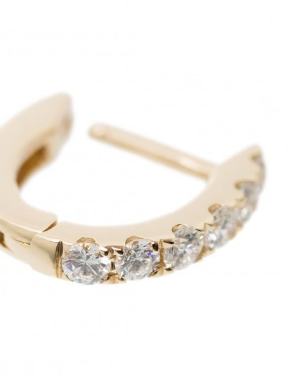 ROXANNE FIRST 14K yellow gold mini chubby diamond earring - flipped