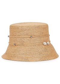 SENSI STUDIO Lampshade straw panama hat / summer hats