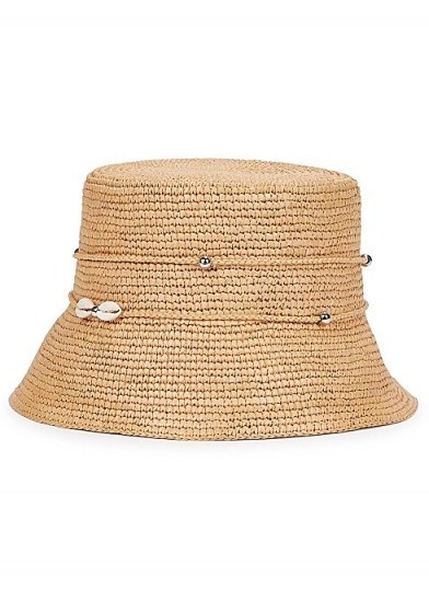 SENSI STUDIO Lampshade straw panama hat / summer hats - flipped