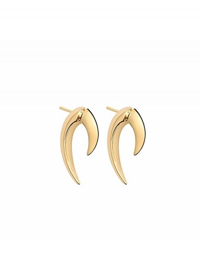 SHAUN LEANE Yellow gold vermeil talon earrings ~ contemporary hoops