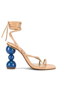 Song of Style Gelato Heel Nude / triple ball stacked heels