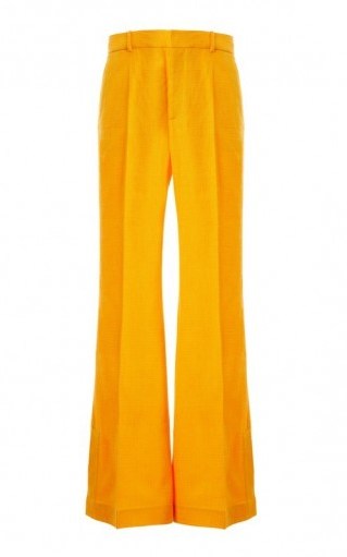 Joseph Tena Cotton-Blend Flared-Leg Trousers ~ orange flares - flipped