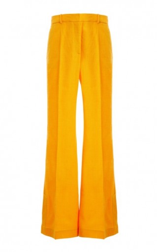 Joseph Tena Cotton-Blend Flared-Leg Trousers ~ orange flares