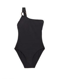 SOLID & STRIPED The Chloe one-shoulder swimsuit ~ chic black one-piece