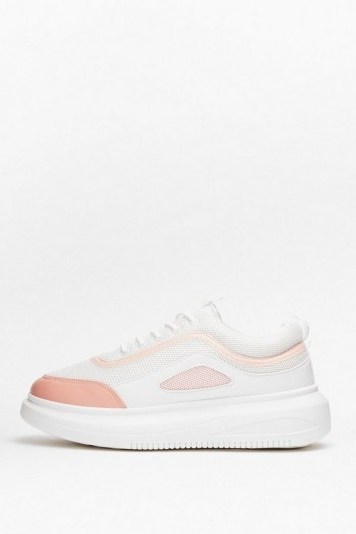 The Right Direction Two-Tone Chunky Trainers – nasty gal footwear - flipped
