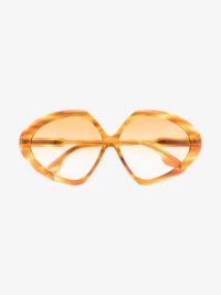 Victoria Beckham Eyewear Yellow Butterfly Oversized Sunglasses / large sunnies