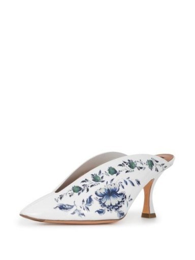 Y/PROJECT floral print mules - flipped
