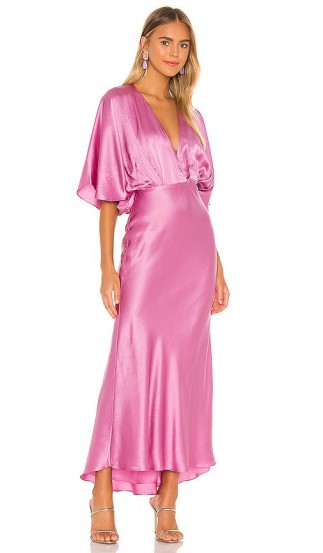 AIIFOS Isabelle Dress Pink ~ fluid silk dresses