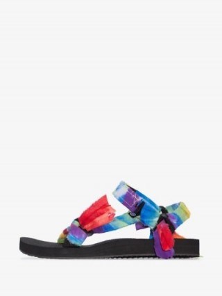 Arizona Love Multicoloured Bandana Knotted Flat Sandals - flipped