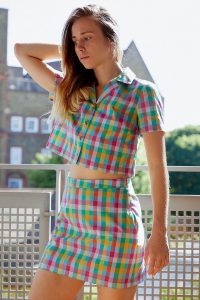 Urban Renewal Inspired By Vintage Check Pelmet Mini Skirt