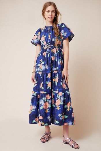 ANTHROPOLOGIE Somerset Maxi Dress / tiered summer dresses - flipped