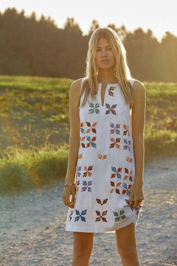 ANTHROPOLOGIE Marcie Embroidered Shift Dress