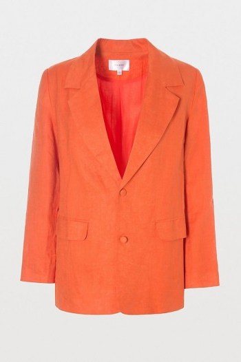 Hosbjerg Rosie Blazer Orange ~ vibrant coloured jackets - flipped