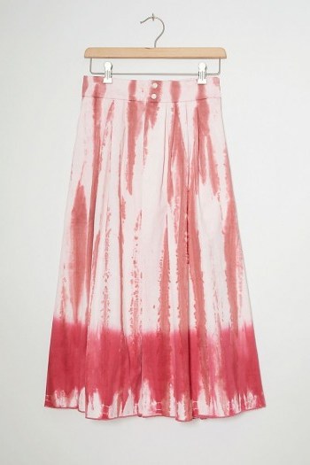 Tiny Ansley Tie-Dye Wrap Midi Skirt Pink - flipped