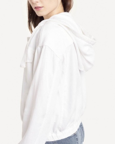 SPLENDID Camila Jacket Optic White | lightweight hooded jackets