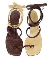 Christopher Esber Arta Heel sandals brown-beige / mismatched coloured shoes