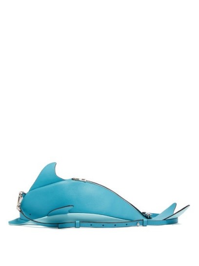 LOEWE PAULA’S IBIZA Dolphin mini leather cross-body bag / dolphins / sea creature shaped bags